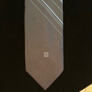 Givenchy Blue Silk Tie Formal Accessory